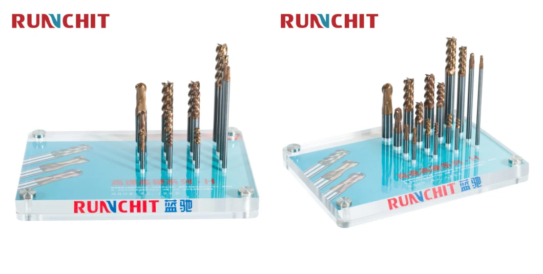 High Speed Solid Carbide Tool 4/2 Flutes 55/70HRC Solid Carbide Long Corner Radius Square End Mill Steel Endmill Custom Solid Milling Cutter (HRBJ0602)