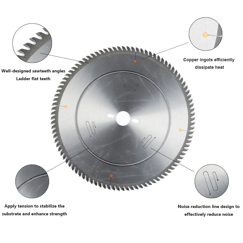 Industrial Class Quality Tct Carbide Saw Blade with Ceratizit Tungsten and Sumitomo Tips for Aluminium Cutting