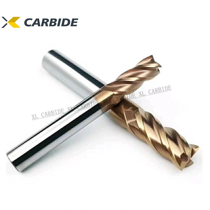 Fresa D10mm Tungsten Carbide Flat End Mill Milling Cutter with HRC55 Tisin Coating