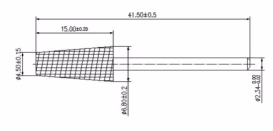 Punta da trapano per unghie in carburo di tungsteno con gambo conico antipolvere